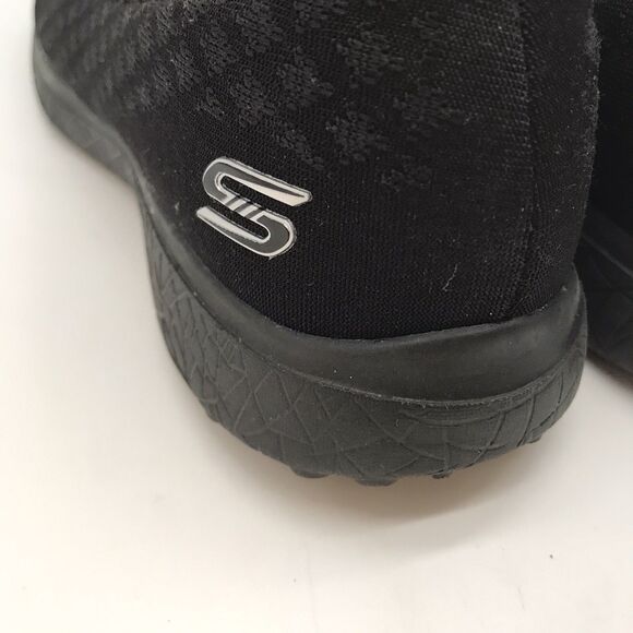 Skechers Mesh Microburst Shoes Women's 6.5 Black Slip On 23312 Comfort Flats - Picture 11 of 11